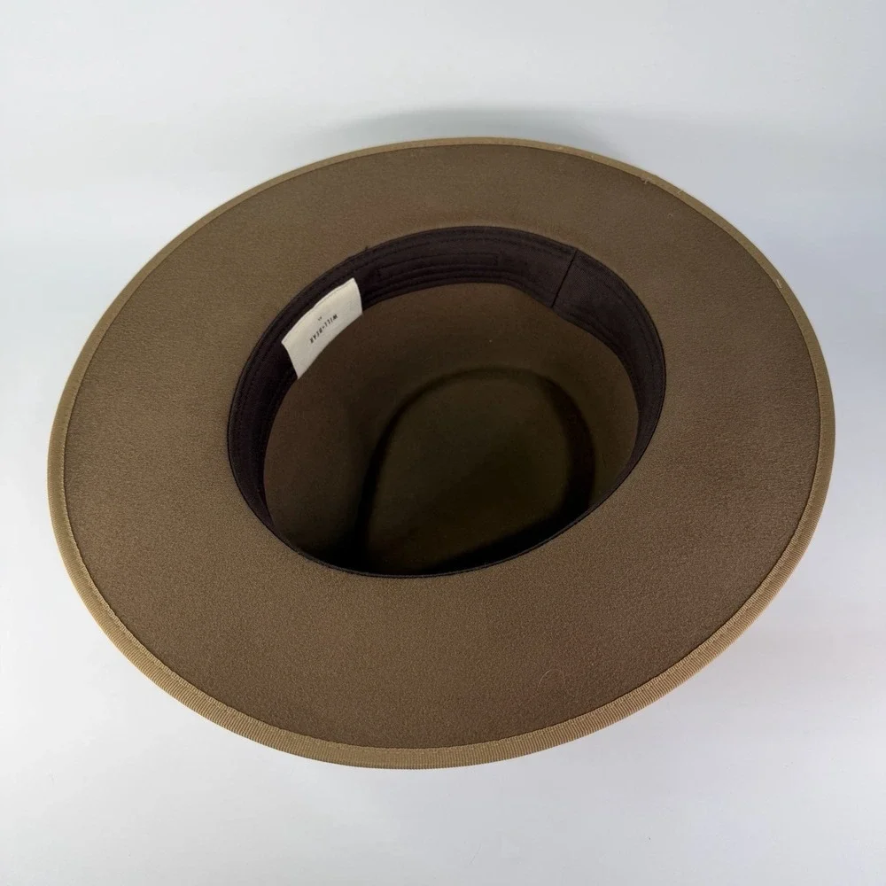 Will & Bear Western Hat Men's Size XL  Brown With Leather Strap 100% Wool Cowboy